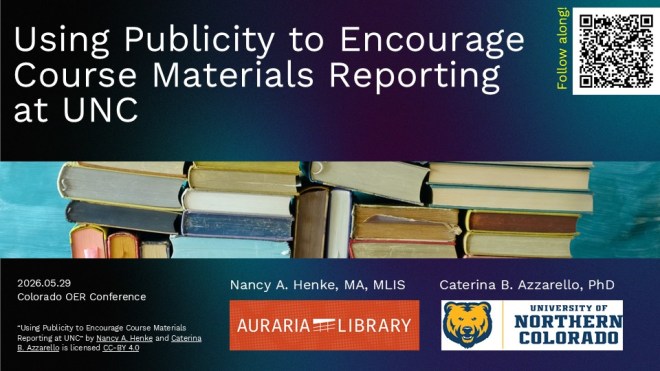 Screenshot of the introductory slide of a slide deck